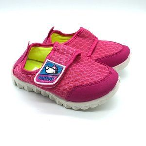 Fantiny Toddler Girls Mesh Sneakers Water Shoes Hook & Loop Pink Size 29 US 11